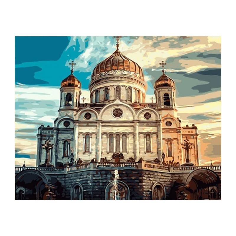 Храм раскраска по номерам Храм раскраска по номерам